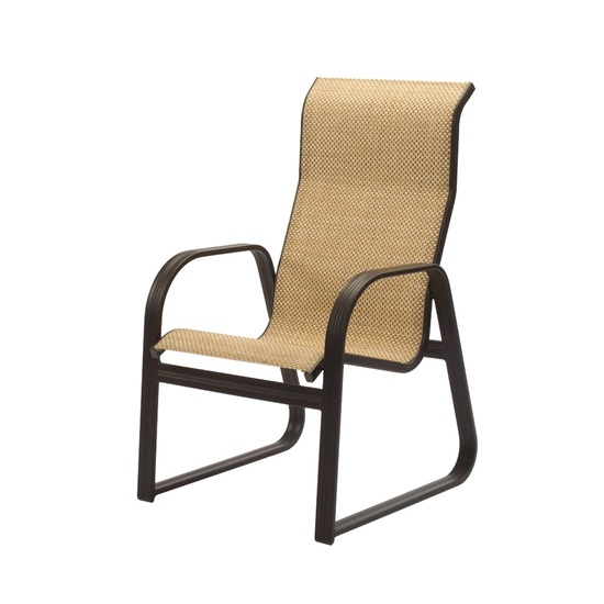 Cabo Sling High Back Sled Based Dining Chairs
