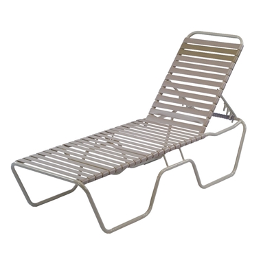 Windward Country Club Strap Stackable Beach Rental Chaise - W0310-14BCH
