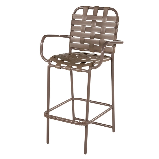 Windward Country Club Cross Strap Bar Chair - W0375ACW