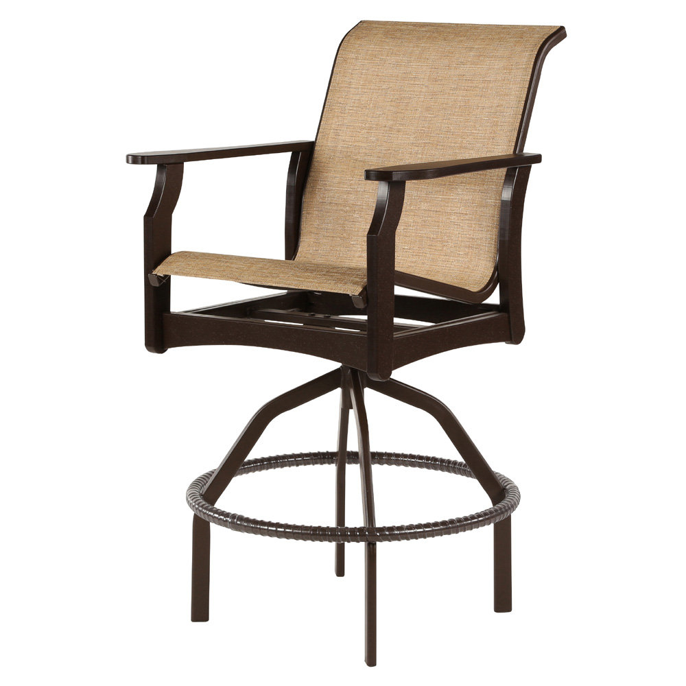 Windward Covina MGP Sling Swivel Bar Chair - W5837
