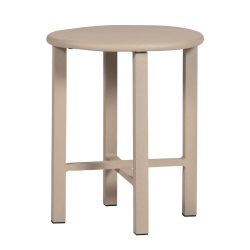 Windward Etched Wood Grain Aluminum 20" Round Side Table - KD20EA