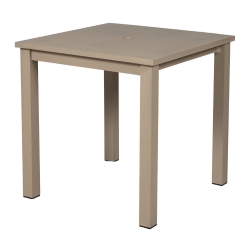 Windward Etched Wood Grain Aluminum 61" Square Balcony Table - KD61-36SEAU