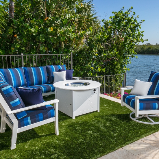 Windward marine grade polymer fire table