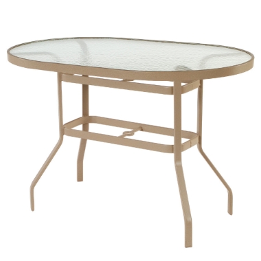 Windward Glass 36" x 54" Oval Balcony Table - KD3654-36G