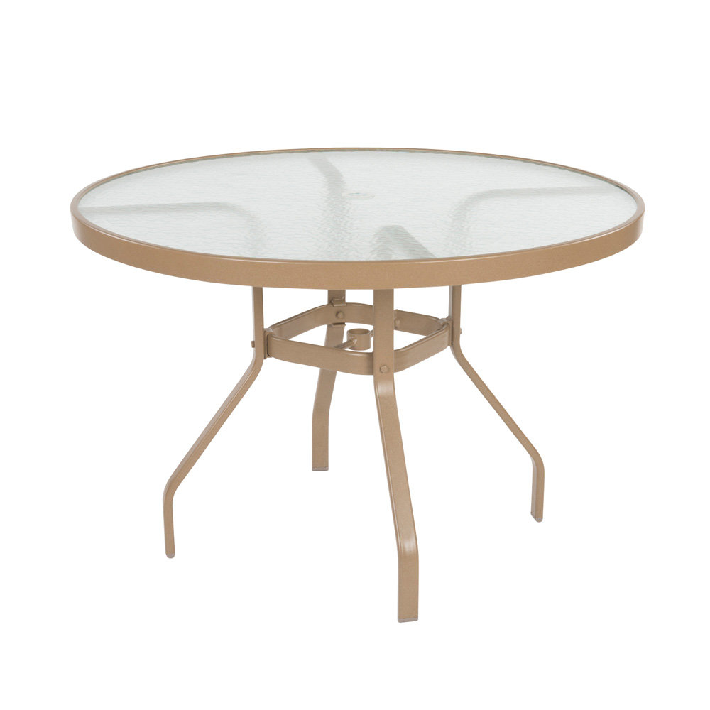 Windward Glass 42 Round Dining Table, 42 Round Glass Patio Table Top
