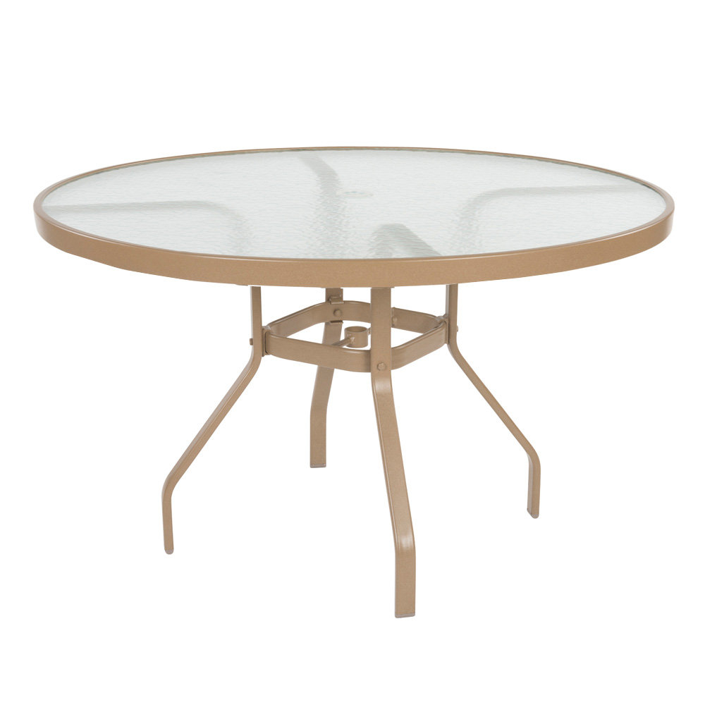 glass patio table with umbrella Flash Furniture 27.5 x 47.25 in. Tory Commercial Grade Rectangular Tempered Top with Hole & Steel Tube Frame Black or for your home or business Windward Glass 47" Round Dining