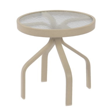 Windward Glass 18" Round Side Table - WT1818G