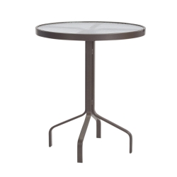 Windward Glass 30" Round Balcony Dining Table - WT3018-36G