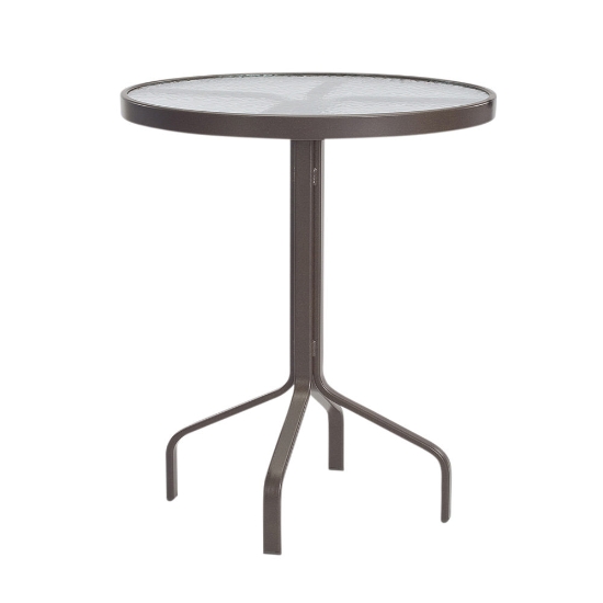 Windward Glass 30" Round Balcony Dining Table - WT3018-36G