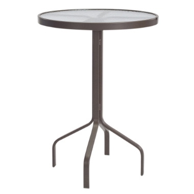 Windward Glass 30" Round Bar Dining Table - WT3018BG