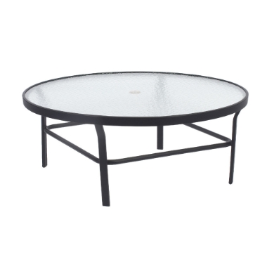 Windward Glass 42" Round Conversation Table with Umbrella Hole - WT4218CDGU