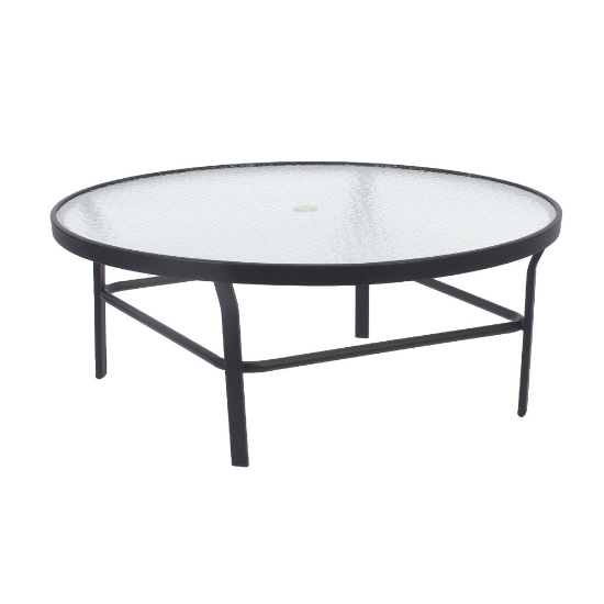 Windward Glass 42" Round Conversation Table with Umbrella Hole - WT4218CDGU