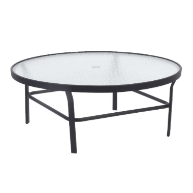 Windward Glass 47" Round Conversation Table with Umbrella Hole - WT4718CDGU