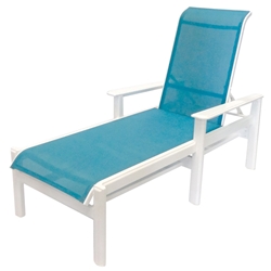 Windward Hampton Sling Chaise Lounge with Arms - W6810A