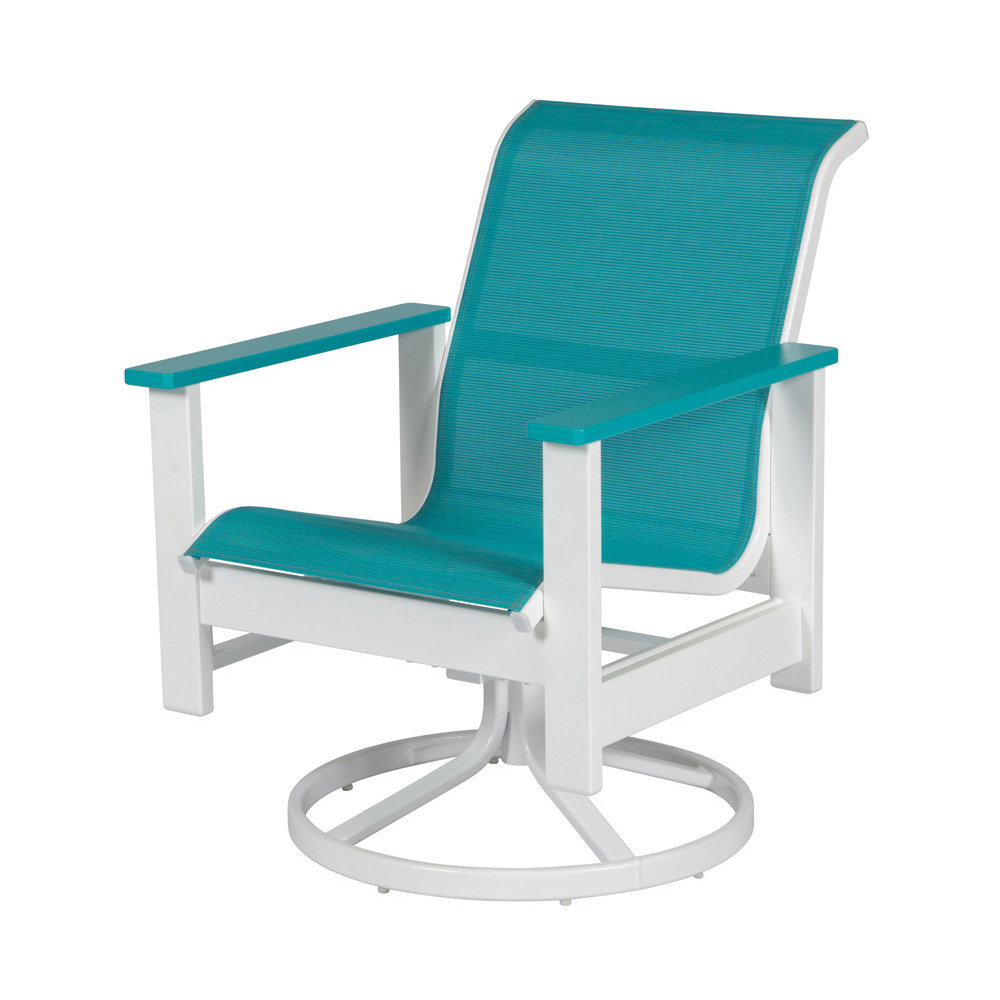 Windward Kingston Sling Swivel Rocker Dining Chair - W4235