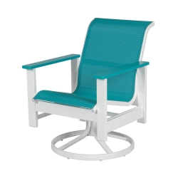 Windward Kingston Sling Swivel Rocker Dining Chair - W4235