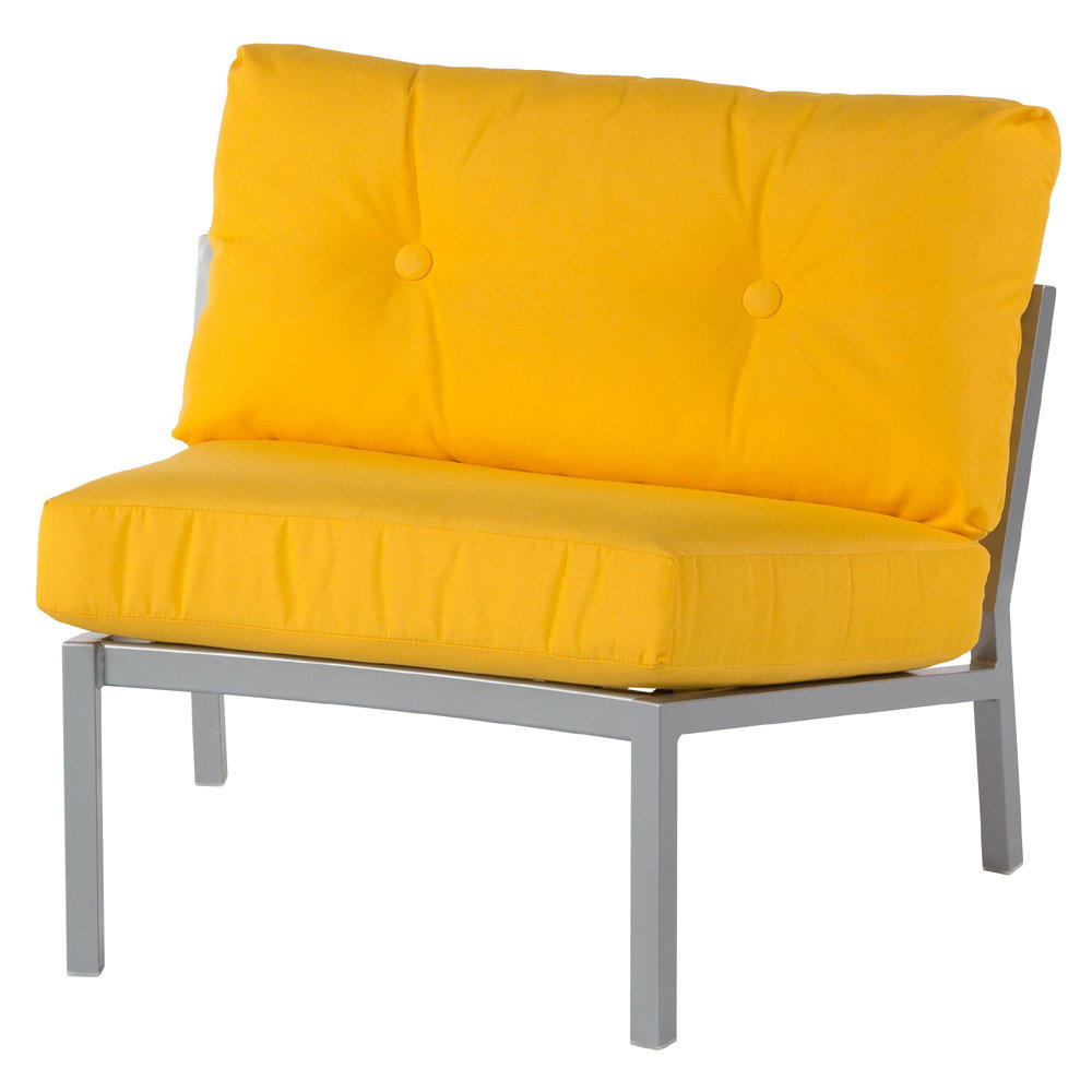Madrid Deep Seating Armless Sectional Lounge Chair