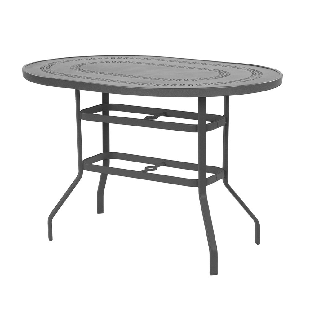 Windward Mayan Aluminum 36" x 54" Oval Balcony Table - KD3654-36MYN