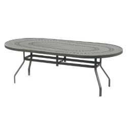 Windward Mayan Aluminum 42" x 76" Oval Dining Table - KD4276-18MYNU