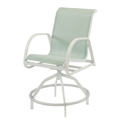 Windward Ocean Breeze Sling Swivel Balcony Chair - W1538