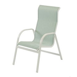Windward Ocean Breeze Sling Stackable High Back Dining Chair - W1550HB