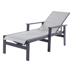 Windward Sienna MGP Sling Chaise Lounge with Arms - W7110A