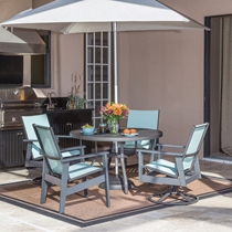 Sienna MGP Sling Outdoor Dining Set for 4