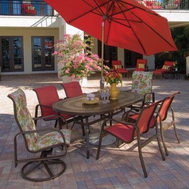 Windward Sonata Sling Outdoor Dining Set for 6 - WW-SONATA-SET5