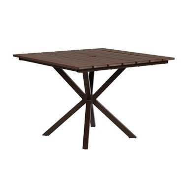 Windward Tahoe Plank 40" Square Dining Table - KD4025STP