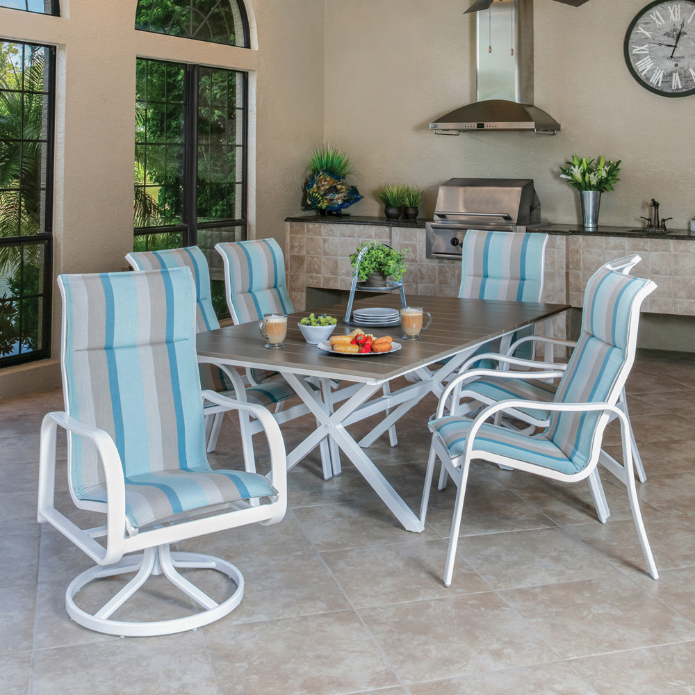 Windward dining table with MGP top
