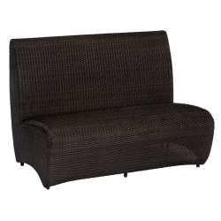 Woodard All Weather Wicker Banquette Bench - S593085