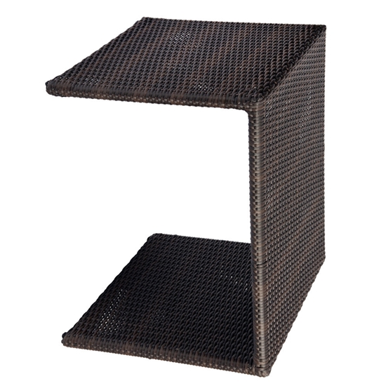 Coffee weave color side table