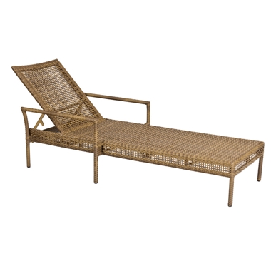Woodard All Weather Wicker Miami Stacking Adjustable Chaise Lounge - S601061