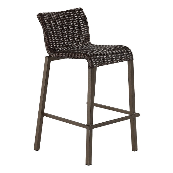 Woodard All Weather Wicker Lane Bar Stool - S605012