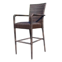 Woodard All Weather Padded Seat Bar Stool - S593089