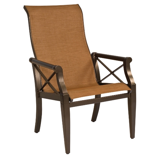 Andover Sling High Back Dining Set with Cast Top Table - WD-ANDOVERSLING-SET3