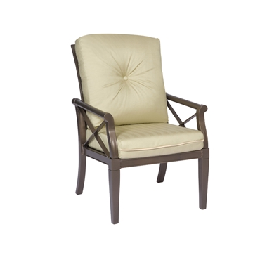 Woodard Andover Cushion Dining Arm Chair - 510401