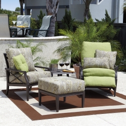 Woodard Andover Cushion 4 Piece Patio Seating Set