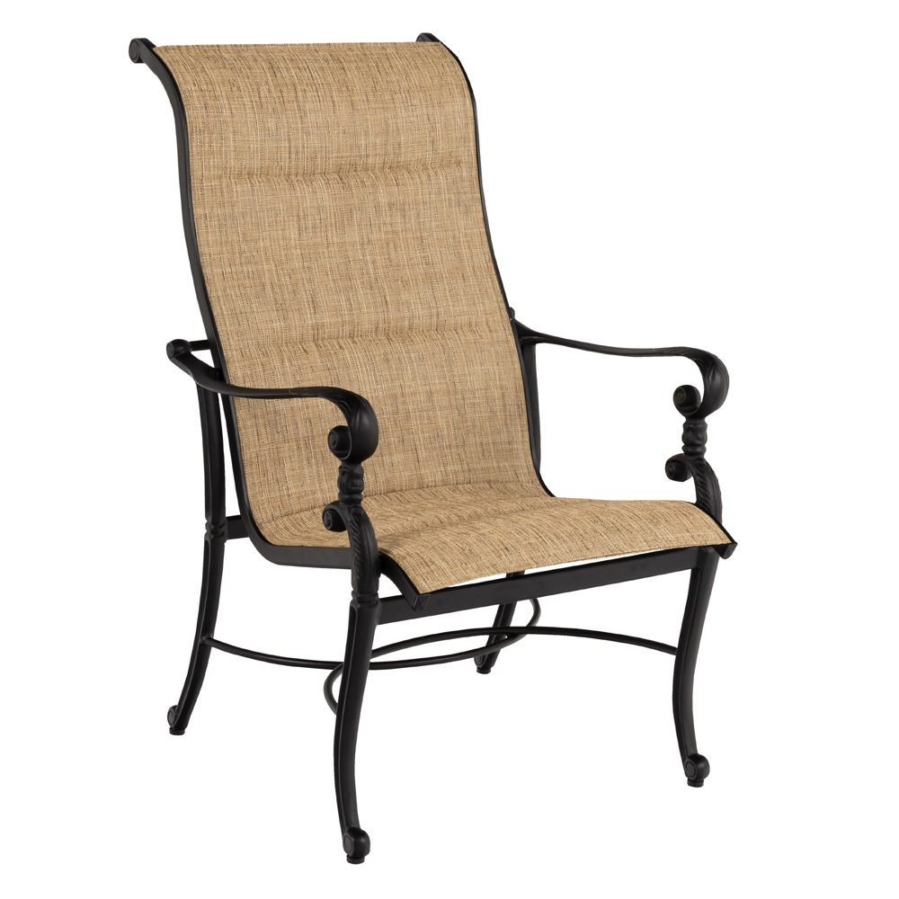 Woodard Avondale Padded Sling Dining Arm Chair - 1H0526