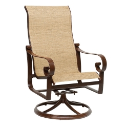 Woodard Belden Sling High Back Swivel Rocker - 620466