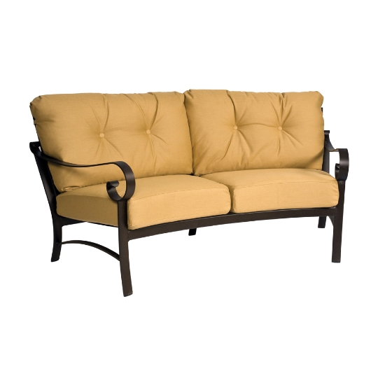 Belden Fire Table Set with Crescent Loveseat and Swivel Rocker Chairs - WD-BELDEN-SET1