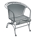 Woodard Briarwood Coil Spring Barrel Chair - 400088