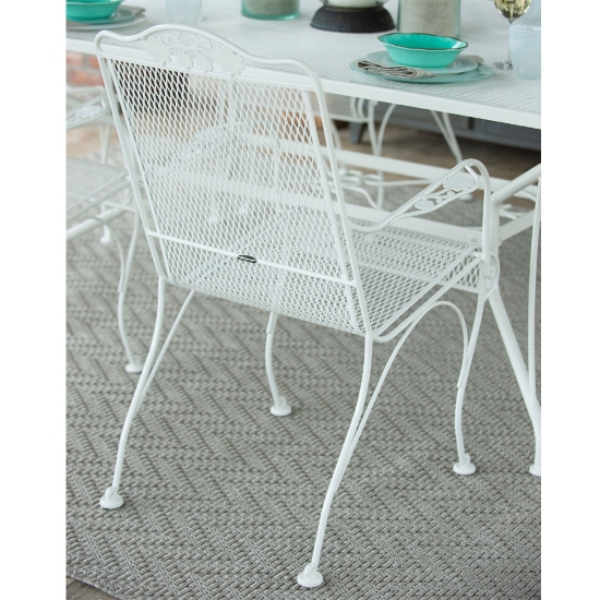 Briarwood Wrought Iron High Back Dining Arm Chair - 400001