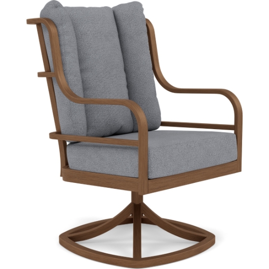 Woodard Brit Dining Swivel Arm Chair