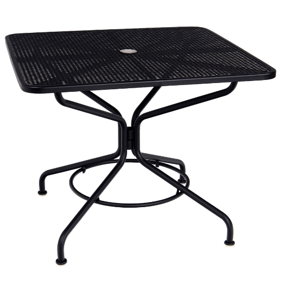Armless outdoor iron dining chair