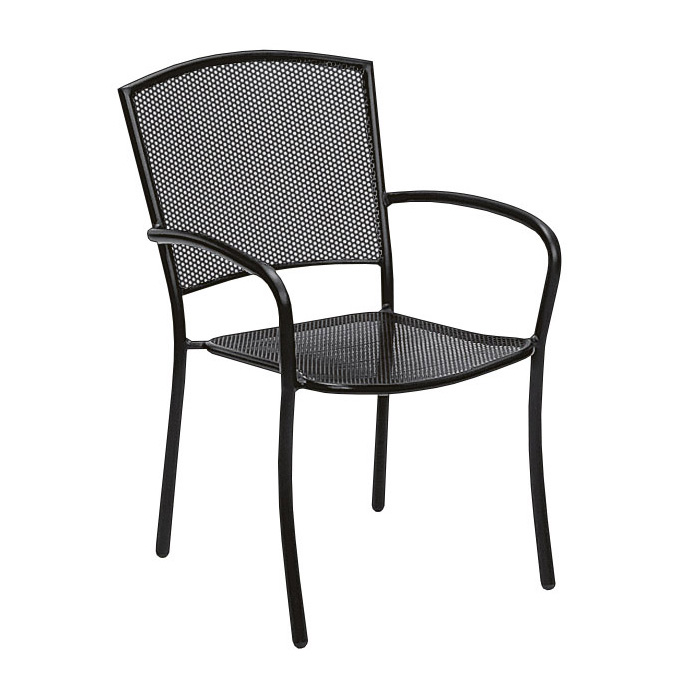 Woodard Cafe Series Albion Dining Arm Chair - Stackable - 7R0021