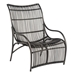 aluminum frame wicker lounge chair