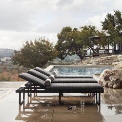 Woodard Canaveral Harper Wicker Chaise Lounge Set of 3
