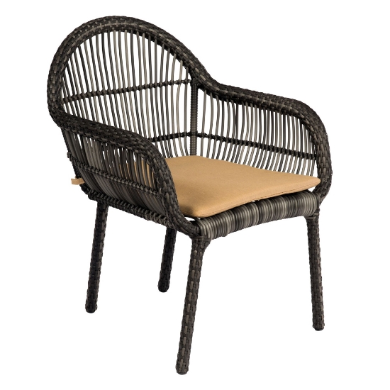 Woodard Canaveral Cape Dining Chair with Seat Cushion