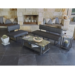 Woodard Canaveral Modern Wicker Outdoor Lounge Set - WD-CANAVERAL-SET1